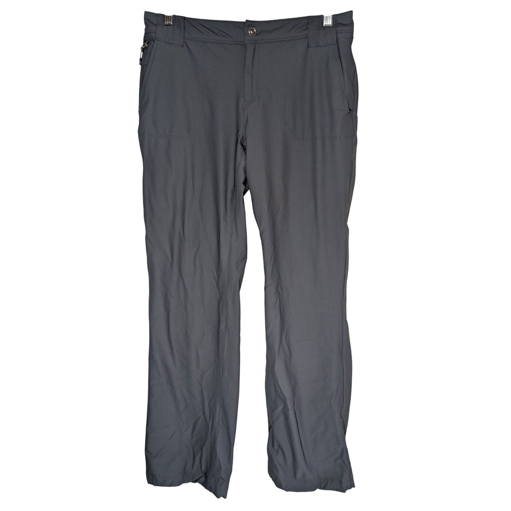 Eddie Bauer Fleece Lined Utility Hiking Pants Womens 8 Charcoal Gray Gorpcore
